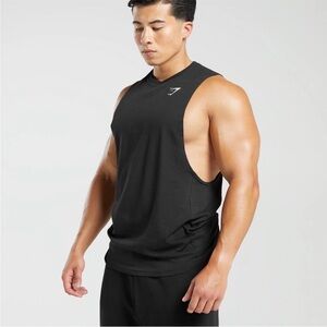 ⚡️New⚡️Gymshark Drop Arm Black Tank